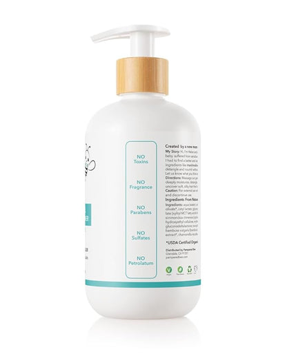 Shampoo & Body Wash + Conditioner Combo Set (Unscented) All Natural Formula for Newborns, Toddlers and Kids, 12 fl oz Each 12 Fl oz Each