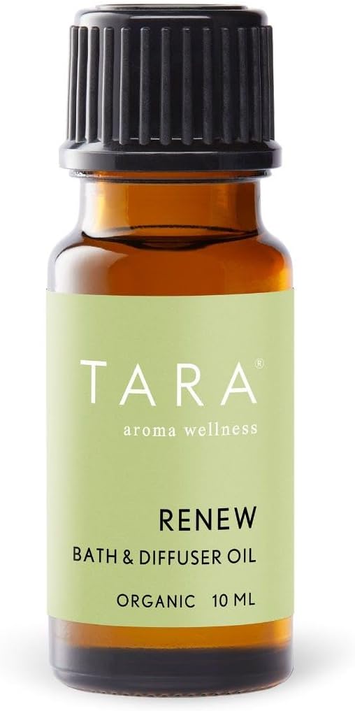 TARA Spa Therapy Renew Bath & Diffuser Oil – 100% Organic, Blended Concentrated, Aromatherapy Formula, 10ml