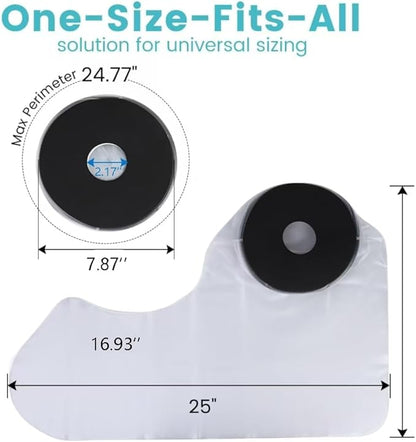 Cast Covers for Shower Arm, Waterproof Cast Cover, Cast Cover for Swimming, Cast Protector for Show Adult, Elbow, Hand, Elbow, Upper Arm (Diameter - 7.9") Extra Long