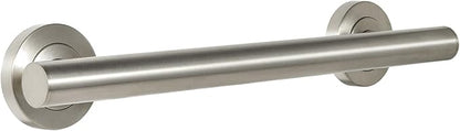 Lava Odoro Shower Grab Bar, Modern Stainless Steel Handicap Grab Bar for Bathtubs and Showers, Shower Safety Bar for Seniors Disabled, ADA-Compliant (Brushed Nickel, 24 Inch)