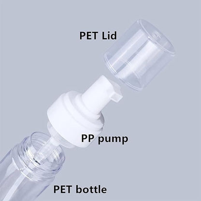 SOTICA 3pcs Foam Bottle Dispenser, Refillable Soap Dispenser with Transparent Empty Spray Bottles Foaming Hand Soap Dispenser Bottles 200ml/7OZ Foam Pump Dispenser Bottle