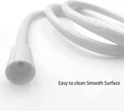 Replacement Shower Hose for RV Camper 6in Flexible & Kink-Free Heavy Duty PVC Lead-Free White
