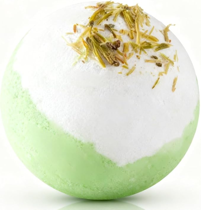 Lemongrass Scented Bath Bomb - YC0041, 3.88 oz, Pack of 1 - Handmade SPA Bubble Bath for Relaxing - Essential Oil Personal Care Bath Gift for Birthday Mothers Day Christmas