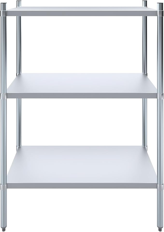 AmGood 3 Tier Galvanized Steel Dry Storage Unit. 24 in. x 43 in. x 60 in.