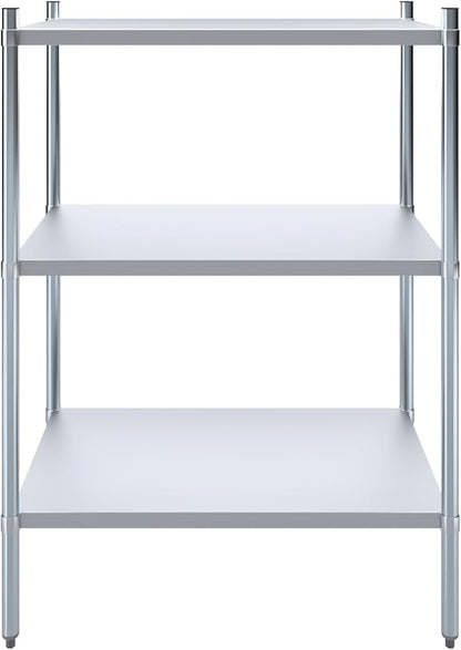 AmGood 3 Tier Galvanized Steel Dry Storage Unit. 24 in. x 43 in. x 60 in.