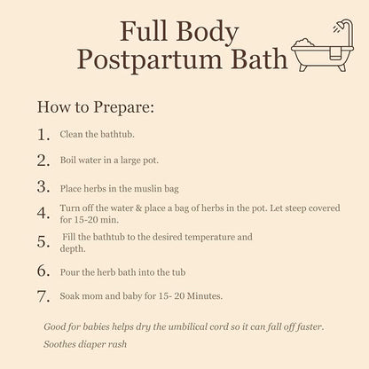 Birth Song Botanicals Postpartum Herb Bath 3PK