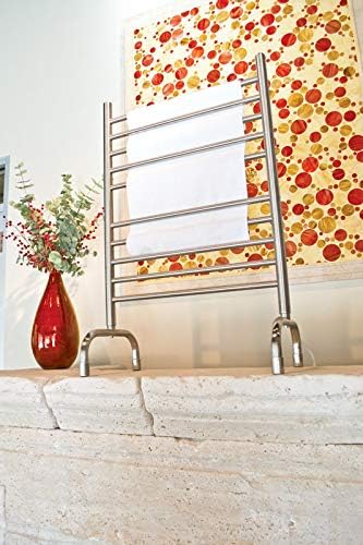 Amba SAFSB-24 Solo 24" Freestanding 10 Bar Towel Warmer in Brushed