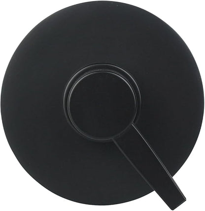 Matte Black Shampoo Dispenser Modern Refillable Pump Bottle with Embossed Text, Durable Resin Construction for Bathroom and Kitchen