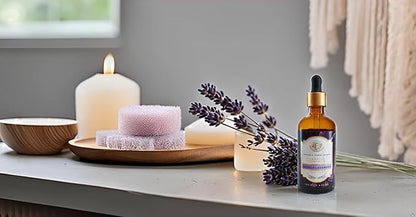 Luxurious French Lavender Essential Oil by Enhanced Essentials|with Glass Dropper|Slow Distilled & Pure| for Home,Diffusers,Skin Care,Aromatherapy,Massage,Soap & Candle Making|3.38 fl oz (100 ml)