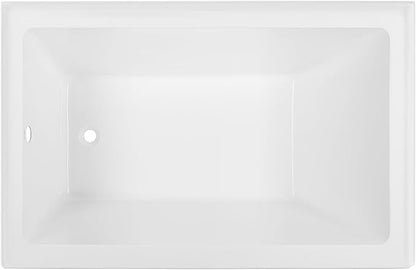 Swiss Madison Well Made Forever Voltaire 48"x32" Acrylic White, Alcove, Left Hand Drain, Apron Bathtub