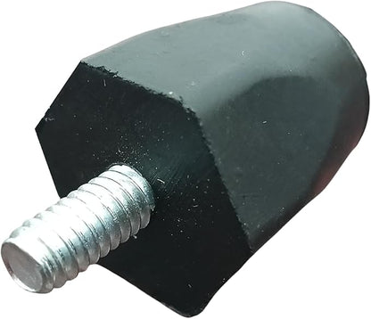 OCS Parts Adjustable Rubber Bumper Feet, Levelers, 1/4-20 Thread, Solid Rubber