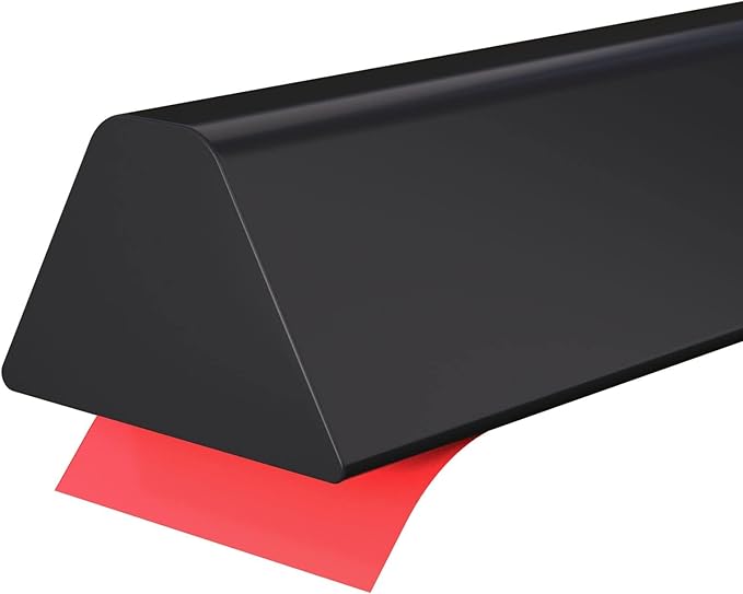 39 Inch Collapsible Shower Water Dam, Shower Threshold Water Dam Shower Barrier, Dry and Wet Separation Door Dam Water Stopper Kitchen Shower Threshold Silicon Water Blocker(Mini Trapezoid)
