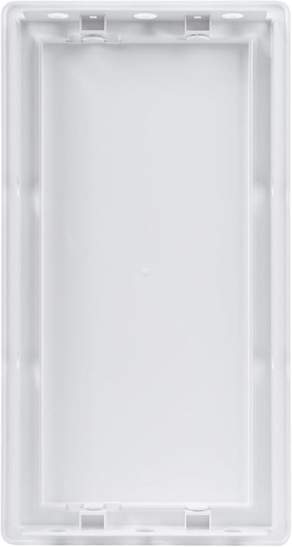 6x12 Inch White Access Panel – ABS Plastic Rectangular Wall & Ceiling Access Door for Plumbing Electrical HVAC – Easy Install Indoor Panel for Drywall, Home Improvement and Maintenance