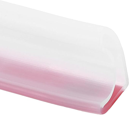 uxcell Shower Water Barrier, 39" TPE Splash Guard Shower Water Stopper Retention System for Bathtub Sink Washing Machine Dry and Wet Separation, 1.18"W x 1.77"H, Clear