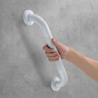 Grab Bars for Shower, 2 Pack 12-Inch Anti Slip Shower Handles for Elderly, Safety Shower Grab Bar, Stainless Steel Handicap Grab Bars for Bathroom (White 1" Diameter)