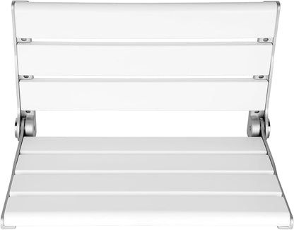 18" Wall Mounted Shower Seat, Shower Bench Wall Mount for Inside Shower, Fold Down Shower Seat, Shower Seats for Adults