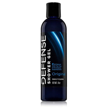 Defense Soap Tea Tree Body Wash | All Natural Organic Shower Soap for Athletes | Odor Control & Skin Fungal Protection for Sports, Post Workout & Recovery - 8 oz