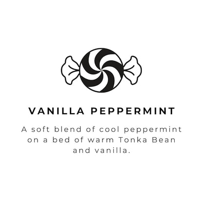 River Birch Vanilla Peppermint Scented Natural Hand Soap - Handmade Soap - Moisturizing Hand Wash with Amber Glass Dispenser - Luxury Scented Hydrating Hand Soap - Vegan and Non-Toxic - 16 Fl Oz
