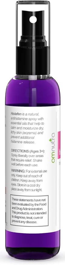Histafen Antihistamine Extra Strength Itch Relief Spray - Anti Itch Spray For People Skin Healing Spray for Adults & Kids with Low Diamine Oxidase Dao Enzyme Mast Cell Activating Syndrome Eczema Hives