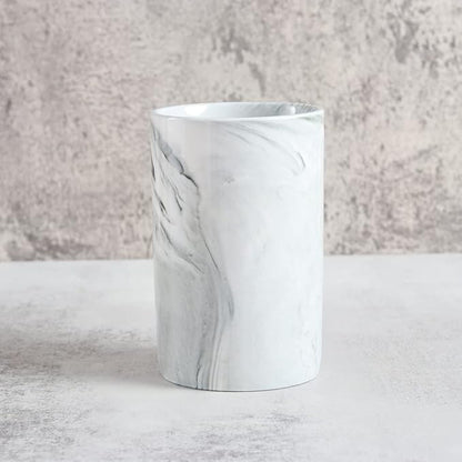 Ceramic Toothbrush Holder, Bathroom Cup, Drinking Mug, Coffee Cups, Marble Pattern Pen Holders, 300ml/Pcs (Grey)