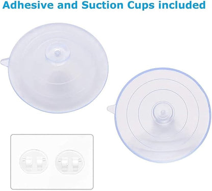 Sink Caddy Sponge Holder for Kitchen Sink 2 Suspension Options(Suction Cups and Adhesive Hook), SUS304 Stainless Steel, Silver