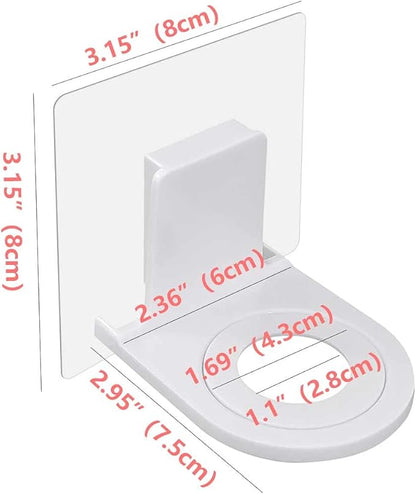 4 Pack Shower Gel Bottle Rack Hook Self Adhesive Wall Mounted No Drilling Shampoo Dispenser Bottle Holder Hook Hand Soap Dispenser Holder Liquid Soap Shower Holder for Wall Kitchen Bathroom