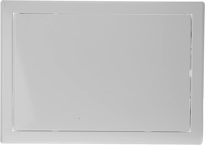 Vent Systems 12" x 8" Inch White Galvanized Steel Access Panel – Durable Access Door for Drywall, Wall or Ceiling – Easy Service Panel for Plumbing, Electrical, HVAC, and Maintenance Openings