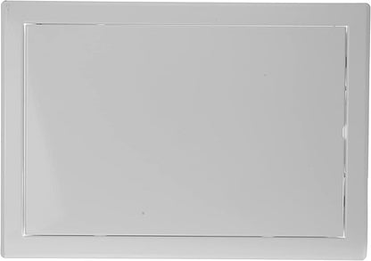 Vent Systems 12" x 8" Inch White Galvanized Steel Access Panel – Durable Access Door for Drywall, Wall or Ceiling – Easy Service Panel for Plumbing, Electrical, HVAC, and Maintenance Openings