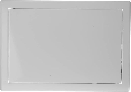 Vent Systems 12" x 8" Inch White Galvanized Steel Access Panel – Durable Access Door for Drywall, Wall or Ceiling – Easy Service Panel for Plumbing, Electrical, HVAC, and Maintenance Openings