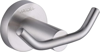 ARCORA Towel Hook 1 Pack, Robe Hooks Brushed Nickel, Heavy Duty Wall Hooks SUS 304 Stainless Steel, Coat Hooks for Bathroom Bedroom