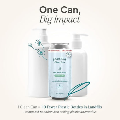 Puracy Organic Hand Soap, For the Professional Hand Washers We've All Become, Moisturizing Natural Gel Hand Wash Soap, Liquid Hand Soap Refills for Soft Skin (14.4 fl.oz, Cucumber & Mint) 3-Pack