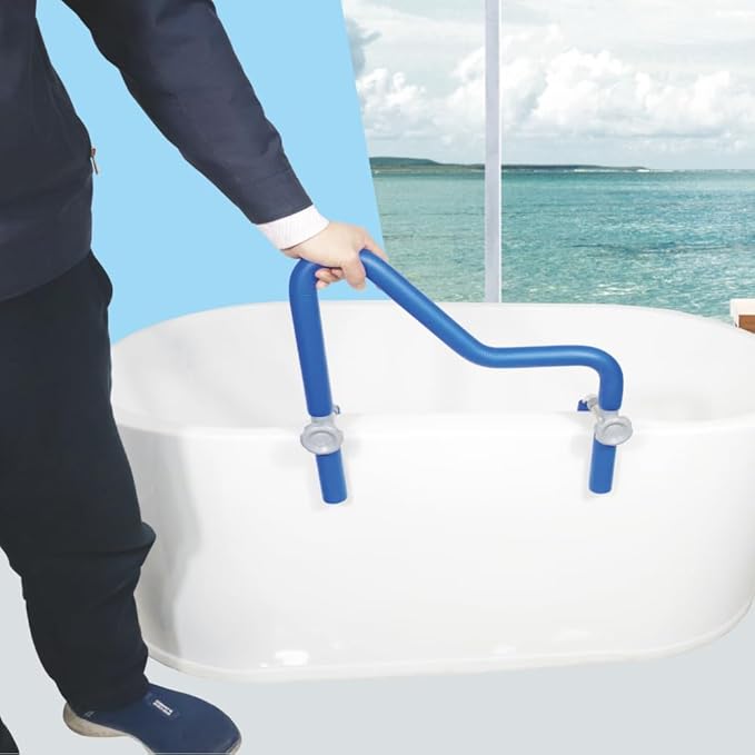 304 Stainless Steel Grab Bars for Bathtubs and Showers, Adjustable Bathtub Safety Rail for Seniors,Sturdy and Durable Tub Grab Bar, Assistance Bathtub Handle Clamp for Elderly Bath Support (122)