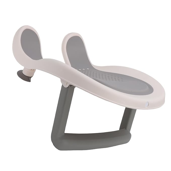 YWBL-WH Baby Butt Washing Basin, Portable Bath Tub with Strong Suction Cups and Soft Mesh, for Newborn Toddler Bathing Support, Non Slip Comfortable Design