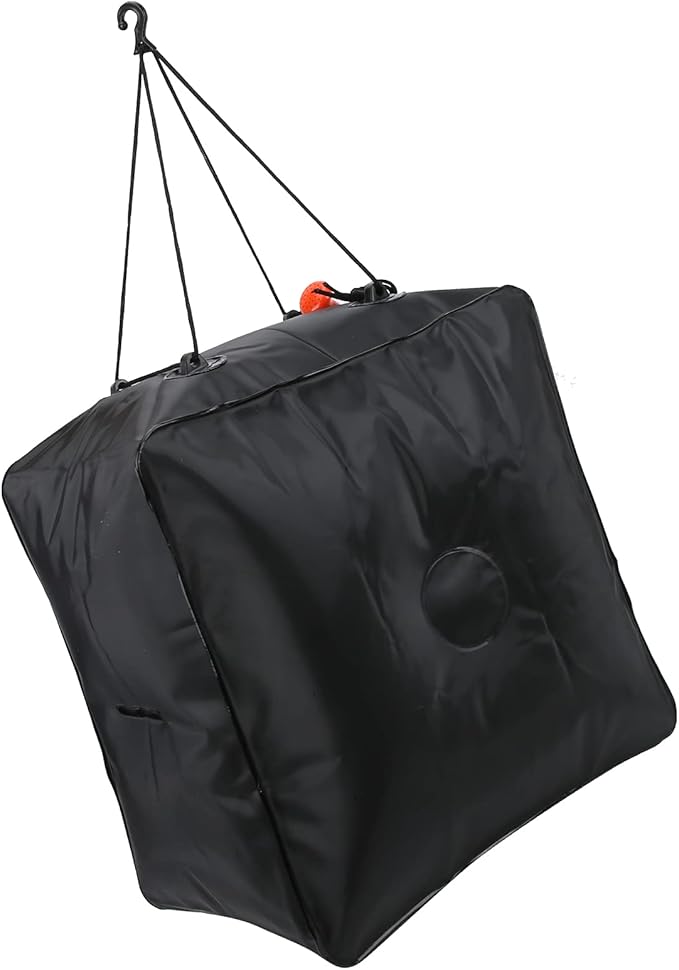 40L Solar Shower Bag, Portable Water Bag with Energy Heated System, Solar Heated Outdoor Camping Shower Bag with Advanced Shower Head, Large Capacity 10 Gallons for Hiking Beach Tr