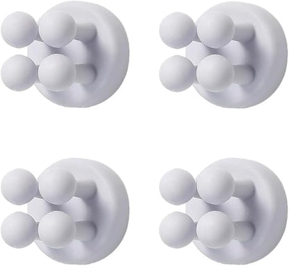 Toothbrush Holders Silicone Toothbrush Holders for Bathrooms Razor Holder for Shower Tooth Brushing Holder Wall Mount Bathroom Toothbrush Holder Wall Mounted Shower Razor Holder for Wall 4 Pcs Grey