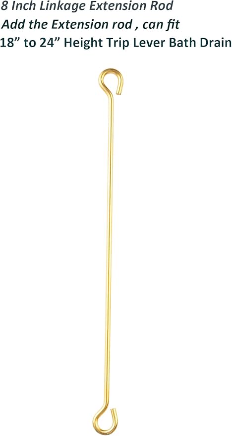 Tub Drain Linkage Assembly, Solid Brass, Fit for Trip Lever Bath Tub Waste and Overflow Drain by Artiwell