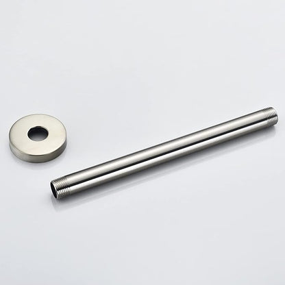 Celling Mounted Extention Stainless Steel High Density Thickened Thread Shower Arm and Shower Arm Flange for U4999-SS 10-inch, Brilliance Stainless