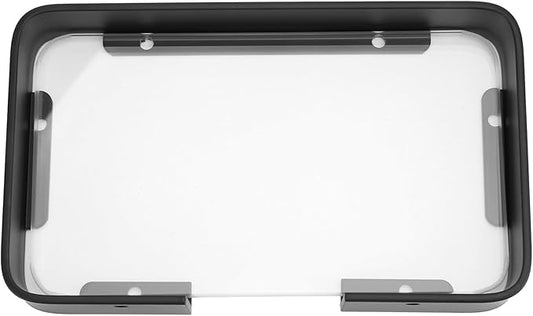 Black Bathroom Glass Shelf Bracket for Shampoo and Cosmetics Storage Floating Wall-Mounted Organizer Rack Stylish Corner Shelf for Modern Bathroom