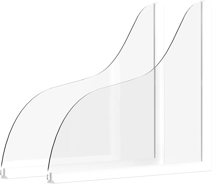 Shower Splash Guard Kit - Large Size Thickened Water Blocker with Extra-Strong Adhesive for Walk-in Shower/Bathroom/Bathtub/Kitchen Sink - Acrylic Plate Pack of 2(10"x12")