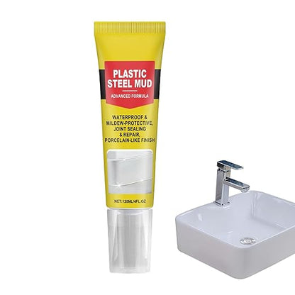 Waterproof Sealant Tube, Quick Dry Joint Filler, 300ml Multipurpose Repair Paste, Silicone Adhesive Compound, Construction Caulking with Strong Hold, Home Improvement Supplies for Kitchen Bathroom Use