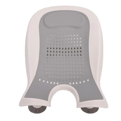 YWBL-WH Baby Butt Washing Basin, Portable Bath Tub with Strong Suction Cups and Soft Mesh, for Newborn Toddler Bathing Support, Non Slip Comfortable Design