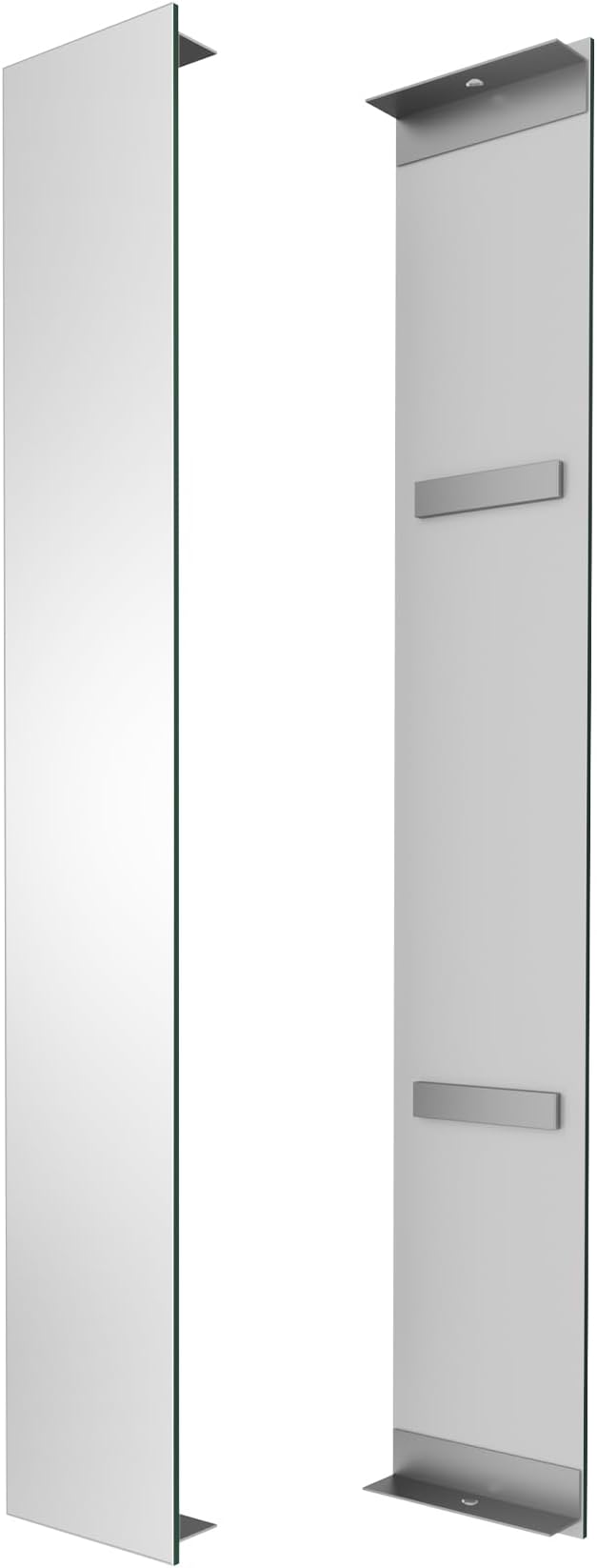 Side Mirrored Kits, 4'' W x 26'' H Decorative Side Mirrors Set of 2 for 26-Inch-Height Beveled Lighted Mirror Cabinet Surface-Mounting-Use Only (for Model-Anglora)