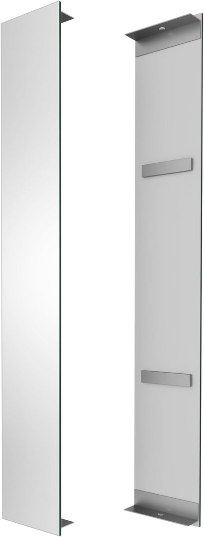 Side Mirrored Kits, 4'' W x 26'' H Decorative Side Mirrors Set of 2 for 26-Inch-Height Beveled Lighted Mirror Cabinet Surface-Mounting-Use Only (for Model-Anglora)