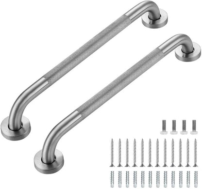 Grab Bars for Shower, 1 Pack 18-Inch Anti Slip Shower Handles for Elderly, Safety Shower Grab Bar, Stainless Steel Handicap Grab Bars for Bathroom,Toilet (Brushed Nickel, 1" Diameter)