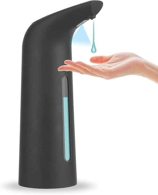 Automatic Soap Dispenser Touchless, TUMAN Pro Battery Operated Electric 14oz/400ml Liquid Hand Soap Dispenser with Motion Sensor, Suitable for Kitchen Bathroom Hotel, IPX6 Waterproof(Black)…