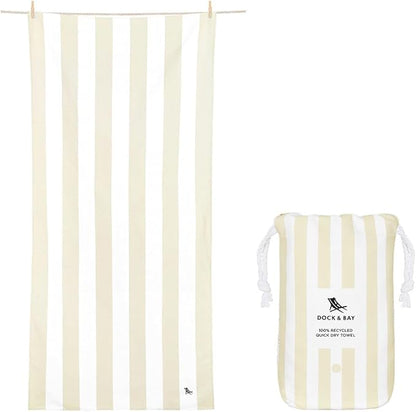 Dock & Bay Beach Towel - Quick Dry, Sand Free - Compact, Lightweight - 100% Recycled - Includes Bag - Set of 4 - Pretty in Pink, Extra Large (200x90cm, 78x35)