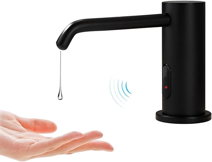 Automatic Touchless Soap Dispenser with 1000ml Capacity, Infrared Sensors, Built-in Sink Soap Dispenser for Bathroom, Kitchen, Commercial Use, Smart Home