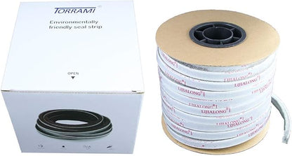 TORRAMI Felt Pile Weather Stripping 11/32 inch x 3/16 inch x 62 ft, Sliding Windows and Door Frame Side Brush Seal, Draft Stopper Soundproofing, Grey
