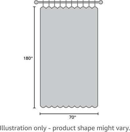 YISURE White Shower Curtain for Clawfoot Tub, 180x70 Wrap Around Liner with Magnets, PEVA Extra Wide Bathtub Curtain for Bathroom Vintage Freestanding Tub, Include Stainless Metal Hooks