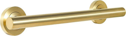 Lava Odoro Shower Grab Bar, Modern Stainless Steel Handicap Grab Bar for Bathtubs and Showers, Shower Safety Bar for Seniors Disabled, ADA-Compliant (Brushed Gold, 18 Inch)